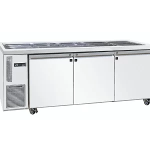 Austune CUS18-3, Open Top Salad Bar Table Fridge, commercial buffet fridge for sale, commercial buffet table fridge for sale