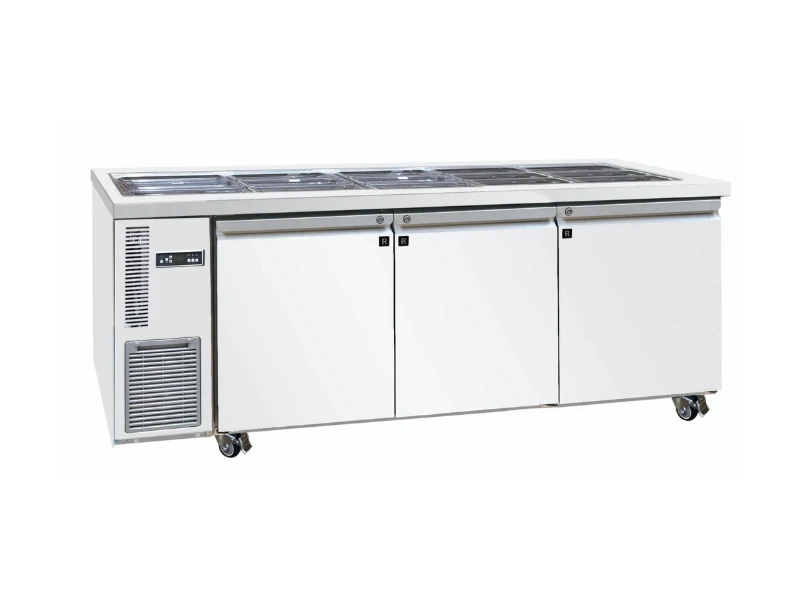 Austune CUS18-3, Open Top Salad Bar Table Fridge, commercial buffet fridge for sale, commercial buffet table fridge for sale