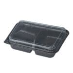 Japanese Bento Takeaway Box with 4 Compartments and Lid