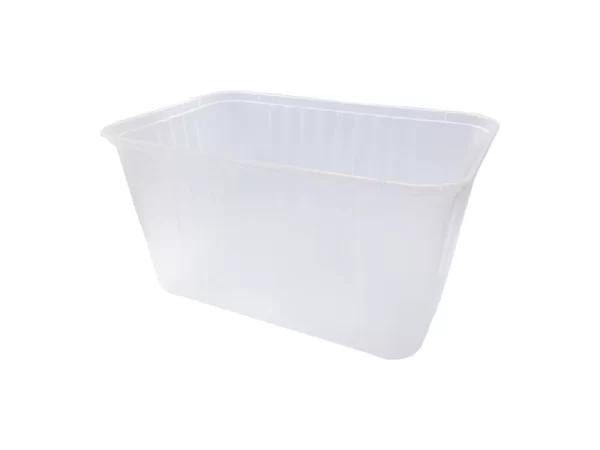 1500ml rectangular food container, Freezer Grade Rectangular Ribbed Container, freezer grade takeaway container