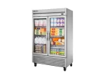 True commercial upright refrigerator with 2 glass doors T-49G-HC~FGD01