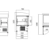 Atosa ESL3852 Marble Top 3 Door Saladette Fridge - Image 2