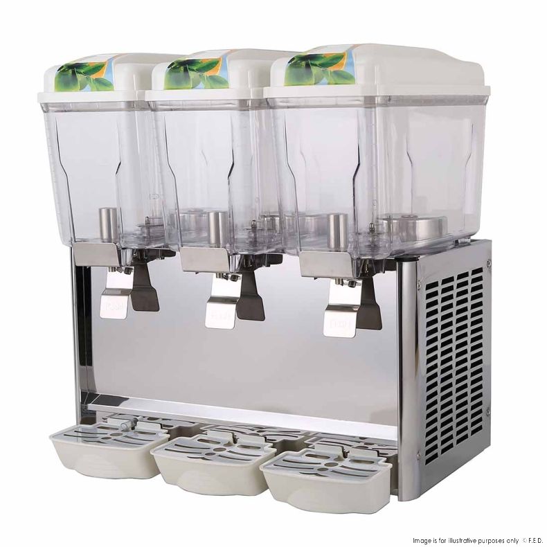 FED triple Bowl Juice Dispenser, KF12l-3, commercial juice dispenser for sale