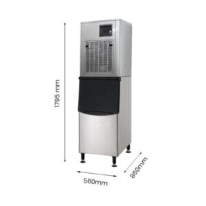Blizzard SN-258F Granular Flake Ice Maker with built in storage bin