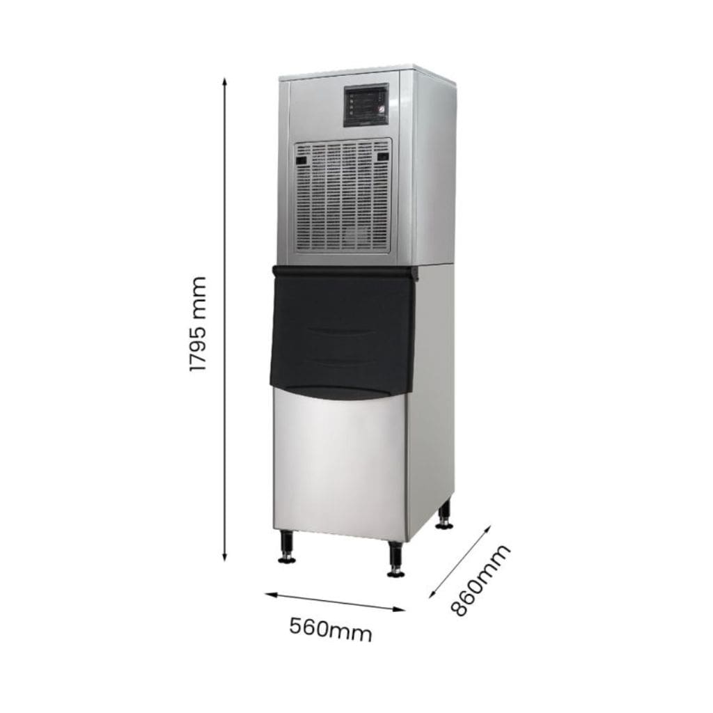 Blizzard SN-258F Granular Flake Ice Maker with built in storage bin