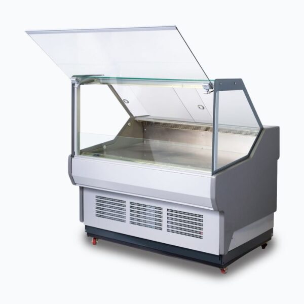 BROMIC Square Glass Deli Display – 1330mm DD1250SG-NR - Image 2