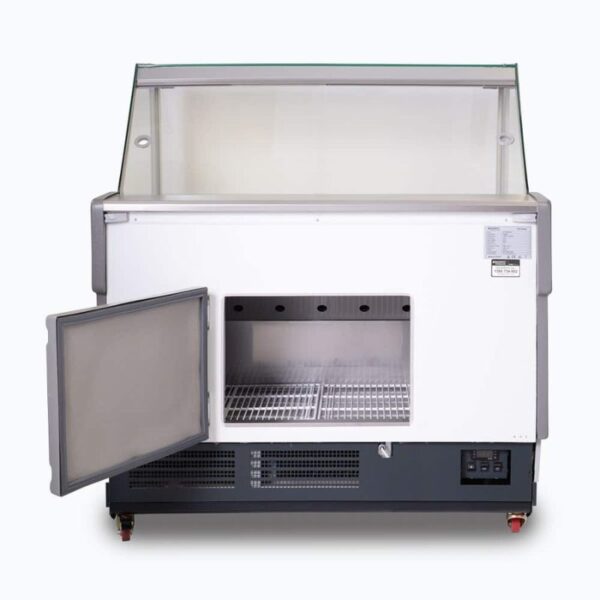 BROMIC Square Glass Deli Display – 1330mm DD1250SG-NR - Image 3