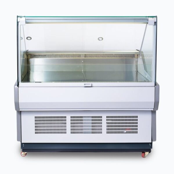 BROMIC Square Glass Deli Display 1330mm wide, DD1250SG-NR