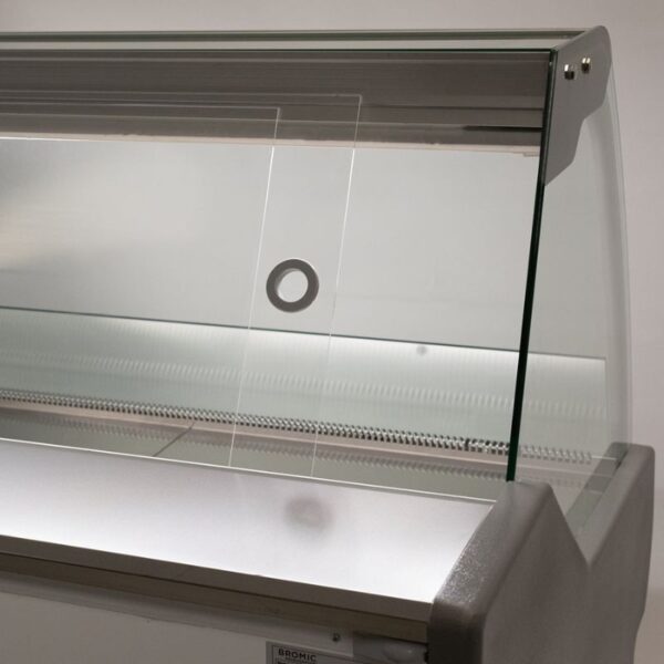 BROMIC Curved Glass Deli Display – 1330mm DD1250CG-NR - Image 3