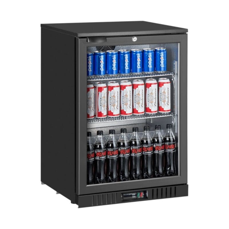 single door compact small bar fridge
