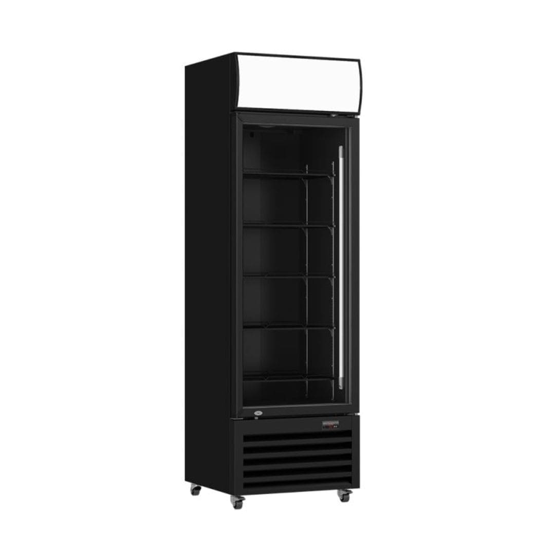 Thermaster 540L 1 Door Upright Drink Fridge Black LG-540BP