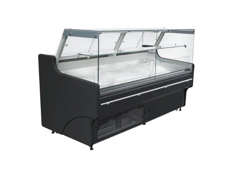 Cold Solutions Square Glass Deli Display 2 Metres, 2.5 Metres deli display