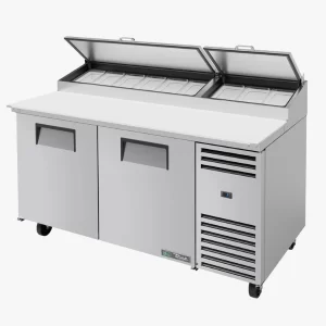 True Two door Pizza Prep Table Fridge, TPP-AT-67-HC, commercial refrigerator, commercial refrigerator sydney, commercial refrigerator australia