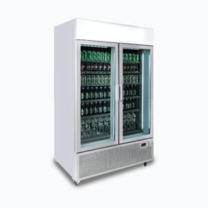 BROMIC Upright Display Fridge 2 Door, GM1100LS-NR