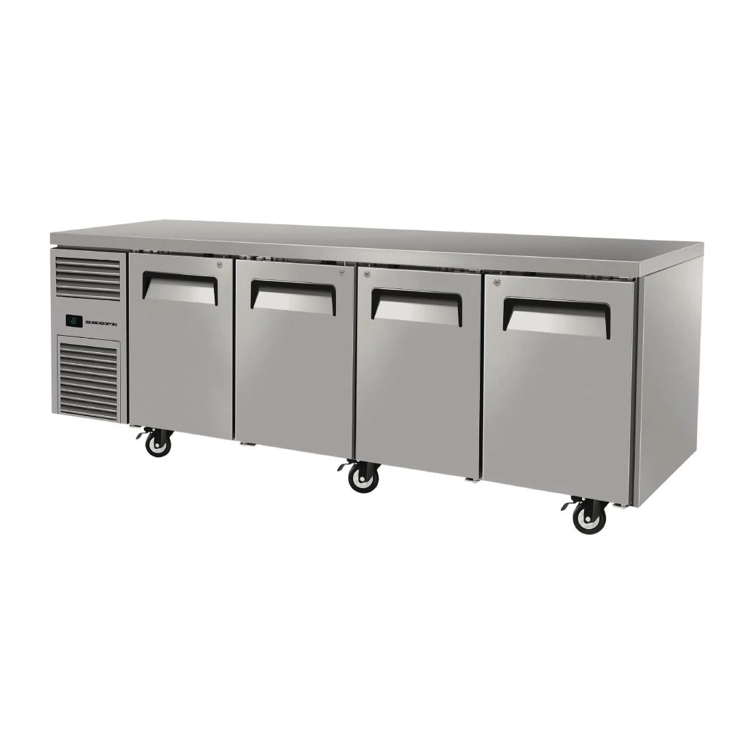 Skope ReFlex 4 Solid Door Underbench Fridge, RF7.UBR.4.SD, Skope 4 door underbench fridge, skope 4 door undercounter fridge