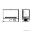 Bonvue 1500mm Wide Cake Display GAN-1500RF2 with 2 shelves - Image 2