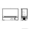 Bonvue 1800mm Wide Cake Display GAN-1800RF3 with 3 shelves - Image 2