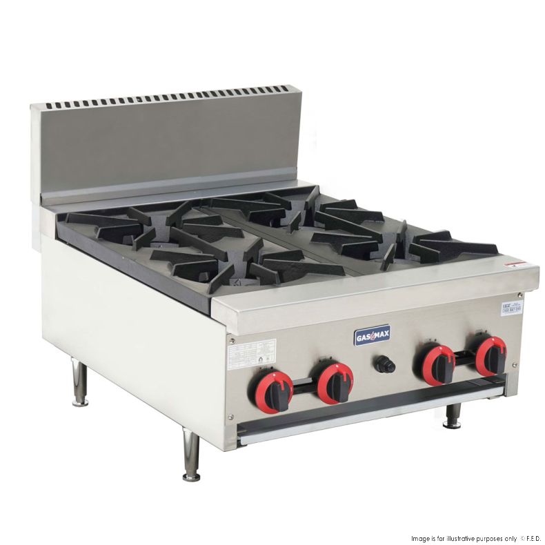 GASMAX Gas Cook top 4 burner with Flame Failure, RB-4E, RB-4ELPG