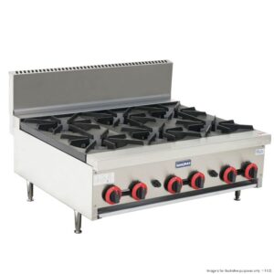 GASMAX Gas Cook top 6 burner with Flame Failure, RB-6E, RB-6ELPG