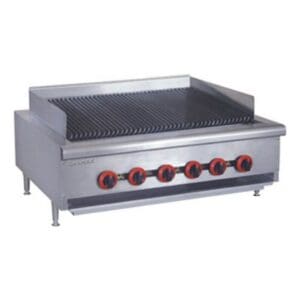 Gasmax QR-36E 6 Burner Gas Char Grill 900mm Wide
