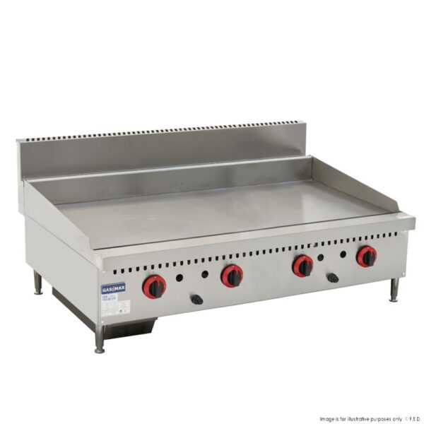 Gasmax Four burner Griddle Top with splashback surrounds, GG-48, GG-48LPG