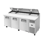 True 3 door Pizza Prep Fridge, TPP-AT-93-HC