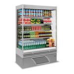 Bonnet Neve Onwave 3 Green 093 Open Display Chiller, white interior and exterior