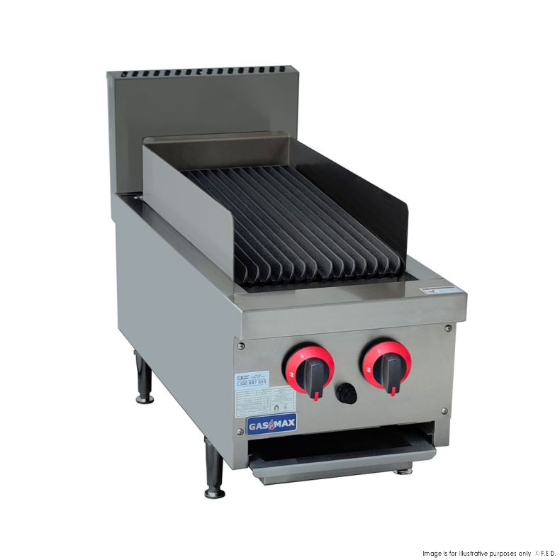 Gasmax 2 Burner Char Grill Top, QR-14E, QR-14ELPG