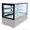 Bonvue Black Trim Square Glass Cake Display SSU150-2XB - Image 2
