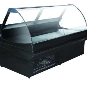 CDS Black Deli Display Chiller, Curved Front Glass deli