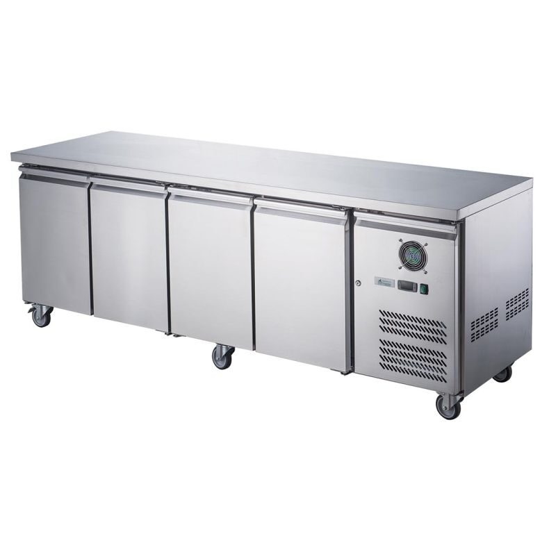 FED-X 4 Door Under Bench Fridge, XUB7C22S4V