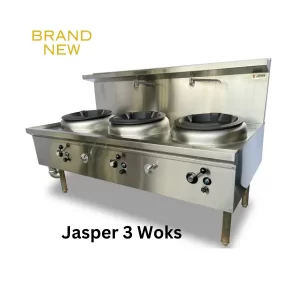 JASPER Triple Wok Duckbill burner or Chimney Burner, JA-3DB-N