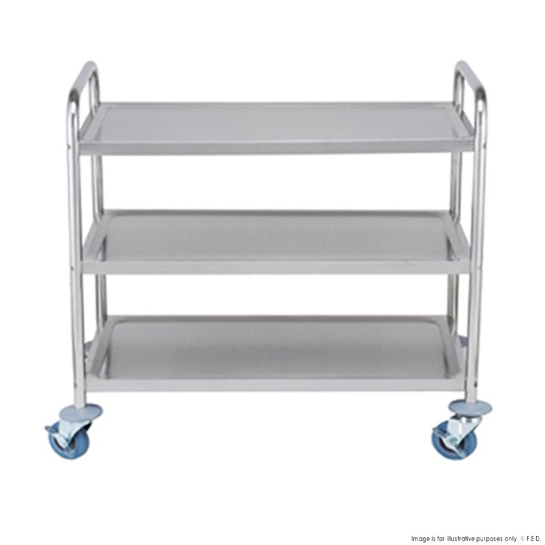 3 Shelf Stainless Steel trolley, YC-103