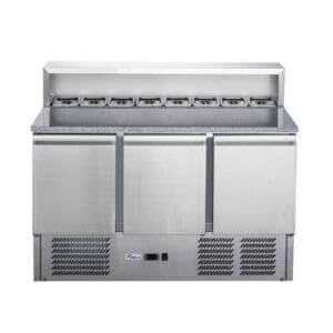 FED-X XGNS1300E Marble Top Salad Prep Fridge 3 Door