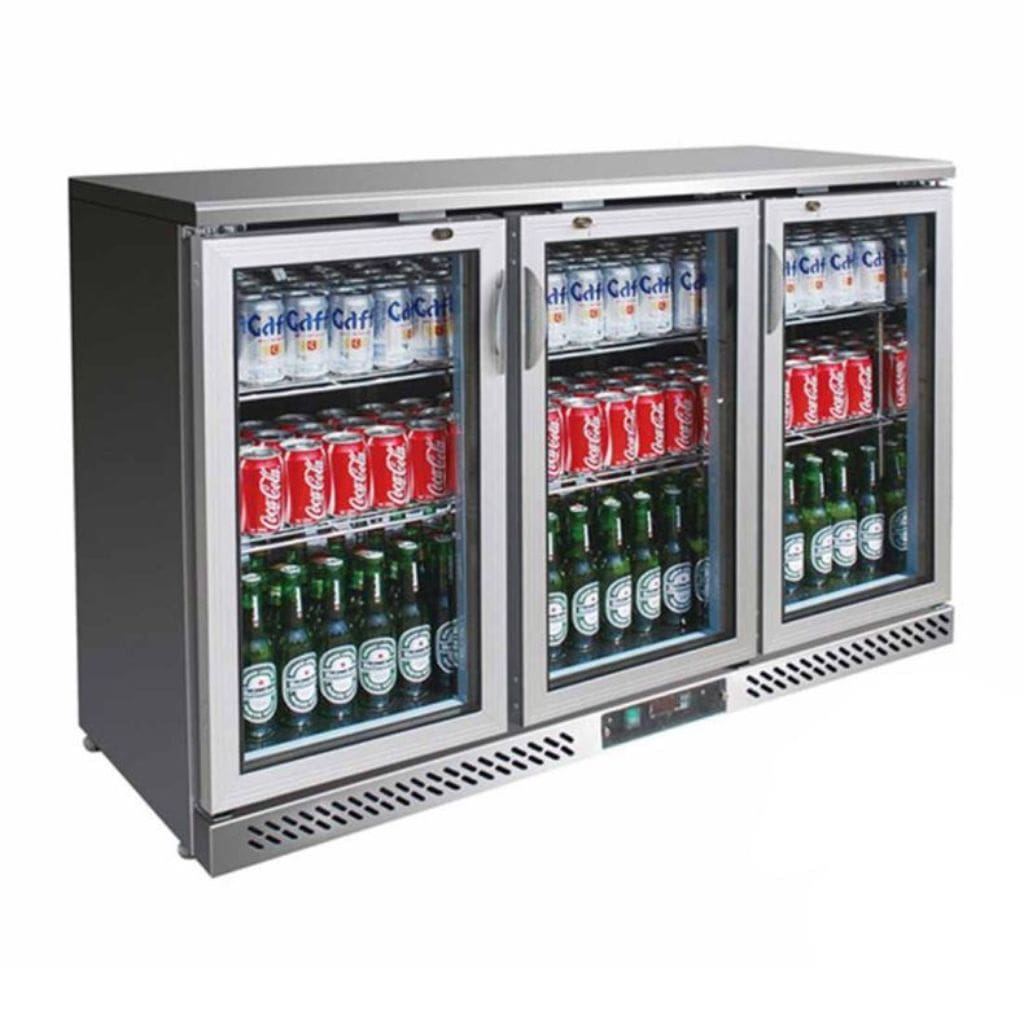 Thermaster SC316SG 320L 3 Door Stainless Steel Bar Fridge