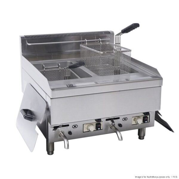 Gasmax Countertop 2 Burner Gas Fryer, JUS-TRC-2, JUS-TRC-2LPG