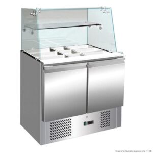 Thermaster 2 Door Compact Salad Bar Fridge, S900GC