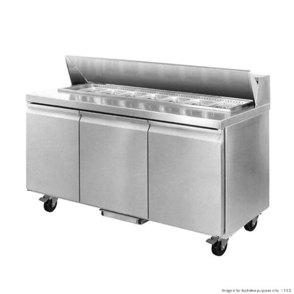 SLB150, 3 door Sandwich Bar Fridge 1500 / 750mm