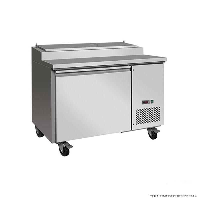 Thermaster 1 door Pizza Prep Bench Fridge, TPB1200