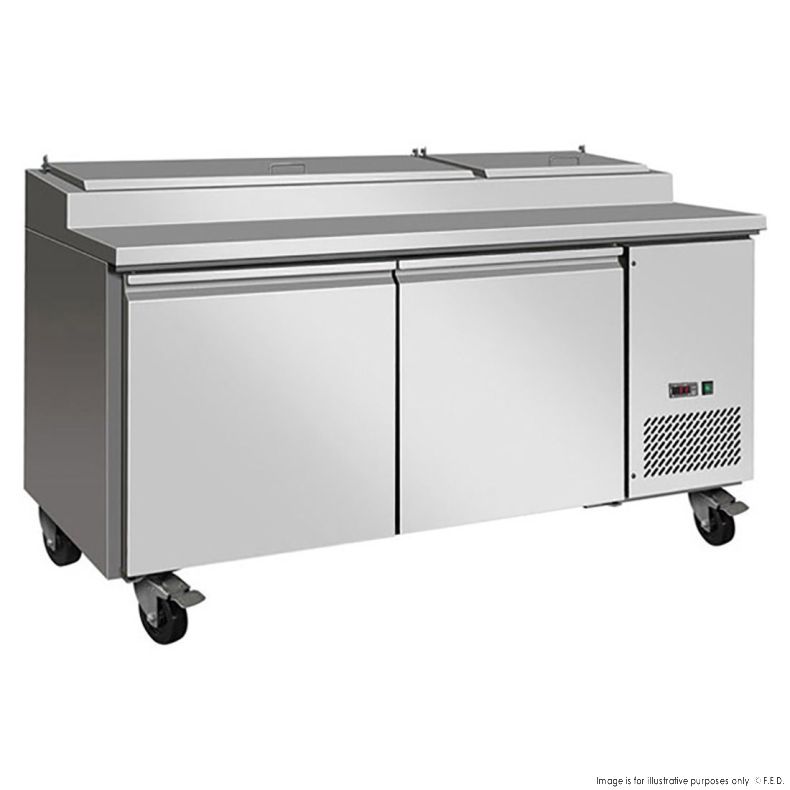 Thermaster 2 door Pizza Prep Bench Fridge, TPB1800