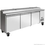 Thermaster 3 door Pizza Prep refrigerator, TPB2400