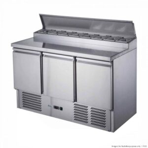 XGNS1300D, FED-X 3 Door Salad Prep Fridge