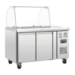 Polar U-Series 2 Door Saladette Counter Fridge, CT393-A