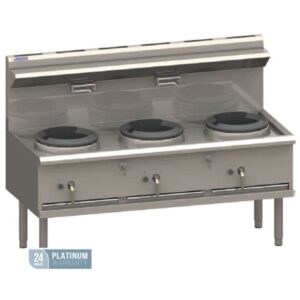 Luus 3 Hole Waterless Wok with Chimney Burner, WZ-3C