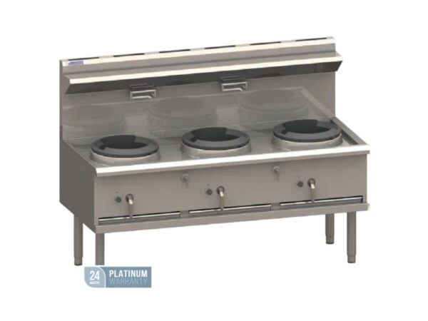 Luus 3 Hole Waterless Wok with Chimney Burner, WZ-3C