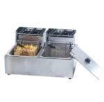 TEF-82KW, Double Tank benchtop Electric Fryer with 6 litre oil capacity per pan