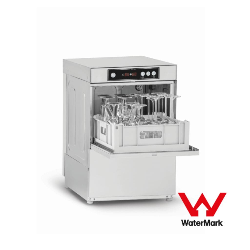 Asber GE-400BDD commercial Underbench Glasswasher