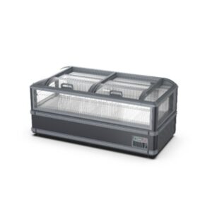 Austune Big Window Supermarket Island Freezer, HW18A/ZTB-U