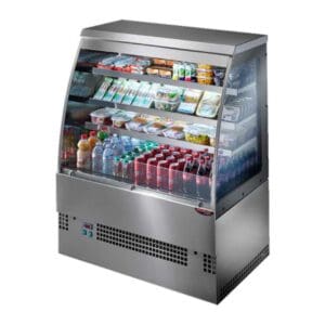 grab and go open display fridge