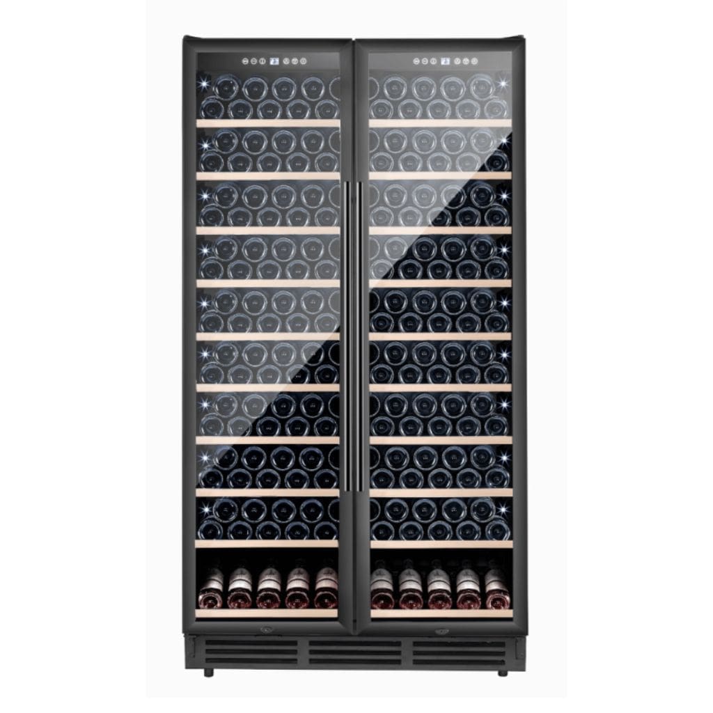 Thermaster WB-218B large wine fridge dual zone 2 door 218 bottle capacity